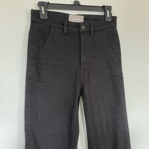 Black Everlane Straight Leg Crop